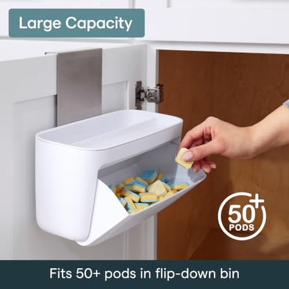 YouCopia DoorStash Dishwasher Pod Holder, Cabinet Door Storage Container - size: Pod Holder