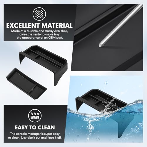 Autorder Center Console Front Organizer & Dashboard Organizer for 2022-2025 2026 Mazda CX5 Accessories,ABS Material for Storing Sunglasses, Coins & Small Items - 2PCS