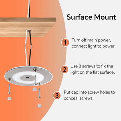 2 Pack 12V LED Ceiling Dome Light 400LM, 4.75" Dimmable Interior Light for RV Boat Camper Van Travel Trailer Truck Sailboat Interior Lighting,Surface Mount & Touch Switch (Warm White) - color: 4.75" Warm White