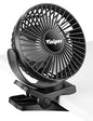 Viniper 6 inch Rechargeable Clip on Fan, 5000mah Battery Desk Fan : 360° Rotation & 3 Speeds Strong Wind Portable Fan, 8-30 Working Hours, Quiet and Powerful (Black) - color: Black, style: 5000mah Clip fan