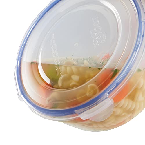 LocknLock Easy Essentials Food Storage lids/Airtight containers/Stackable, BPA Free, 6 Piece, Clear - size: 6 Piece - Bowl Set