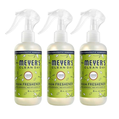 MRS. MEYER'S CLEAN DAY Room Freshener, Lemon Verbena Scent, 8 Ounce Non-Aerosol Spray Bottle (Pack of 3) - size: 8 Fl Oz (Pack of 3)