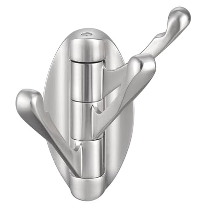 Angle Simple Bathroom Towel Hook, Metal Foldable Swivel Hook, Robe Coat Hanger for Wall, Brushed Nickel - color: Brushed Nickel, size: 1 Pack