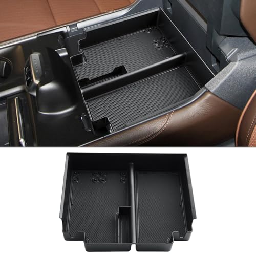 CDEFG for 2026 Ford Expedition Center Console Organizer for 2025 2026 Ford Expedition (Active/Platinum/Tremor/King Ranch) Accessories Middle Console Organizer Armrest Storage Box - color: for 2025-2026 Expedition