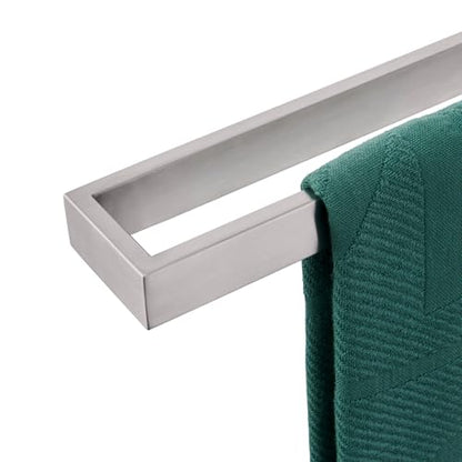 KOKOSIRI Towel Bar Brushed Nickel Bath Towel Hanger Holder 20-Inch Kitchen Rack Stainless Steel for Bathroom Hardware Wall Mount, 1 Pack B4008BR-L20 - color: Brushed Nickel, size: 20-Inch