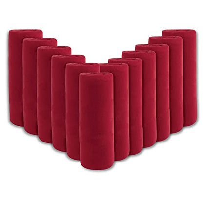 (24 Pack) Bulk Fleece 50x60 Throw Blankets for Wedding Favors, Homeless Women, Men, Homes, Bed, Sofa, Couch, Office, Pet Blankets, Travel | Soft Warm Lightweight Throw Blankets in Bulk (Red) - color: Red