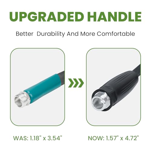 LINEX Lightweight Garden Hose 100 ft Ultra Flexible, Kink-Free for Outdoor Water Hose Non-Expanding, Burst-Resistant, Heavy Duty RV Hose 5/8 inch - size: 100 FT