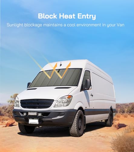 Extra-Thick Crew Window Cover for Ram Promaster,2014-2026,Cold Weather Essentials,Magnetic Direct Fit Driver Side,Insulated, AllSeasonGuard Pro - color: Gray - Pro, size: Crew Window