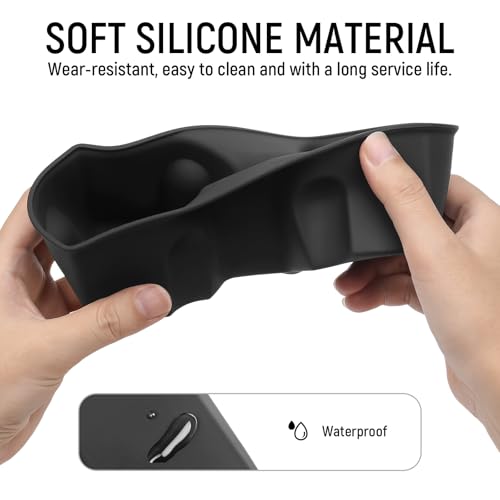 Rear Cup Holder Compatible with Toyota 2019 2020 2021 RAV4 Accessories Silicone Material Insert Center Console Organizer - color: for Toyota 2019-2021 RAV4 (Rear)