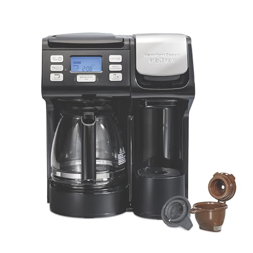 Hamilton Beach FlexBrew Trio 2-Way Coffee Maker, Compatible with K-Cup Pods or Grounds, Combo, Single Serve & Full 12c Pot, Black - Fast Brewing (49902JN) - color: Black, Fast Brewing, New for 2026