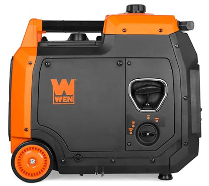 WEN Quiet and Lightweight 4800-Watt Dual Fuel RV-Ready Electric Start Portable Inverter Generator with Fuel Shut Off and CO Watchdog (DF480iX) - style: Dual Fuel + Electric Start