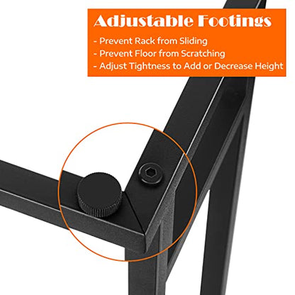 Freestanding Towel Racks 2 Tier Small Towel Holder Stand for Bathroom Matte Black Stainless Steel Industrial Towel Drying Rack for Hand Towels Blanket - color: Black