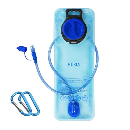 HEIKLN Hydration Bladder 1.5L-2L-2.5L-3L,Leak Proof Water Reservoir, BPA Free Military Water Storage Bladder Bag Hydration Pack Replacement Easy Clean for Bicycling Hiking Camping Hunting Running - color: 3L Blue