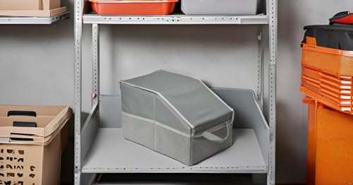 Car Seat Organizer，Collapsible Multi Compartment Car Organizer Adjustable Straps Car Box for SUV, Van, Grocery, Camping(Grey) - color: Grey