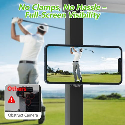 Magnetic Golf Cart Phone Holder Compatible with MagSafe iPhone and Android Fits EZGO, Club Car, Yamaha, Icon, Golf Cart Accessories Valentines Day Gifts for Him Men Women Golfers