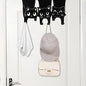 Maitys Black Cat Over the Door Hangers Metal Over the Door Hooks Towel Rack Coat Key Holder Black Cat Decor for Office Camper Rv Home Storage New Year Gift Decorations