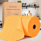KitchLife Microfiber Cleaning Cloth Roll, 100 Pack - Tear-Away Microfiber Paper Towels, Lint-Free, Reusable, Washable for Kitchen, Car, Dishes, and Sensitive Surfaces (Tangerine Yellow) - color: Tangerine Yellow, size: 100 Pack