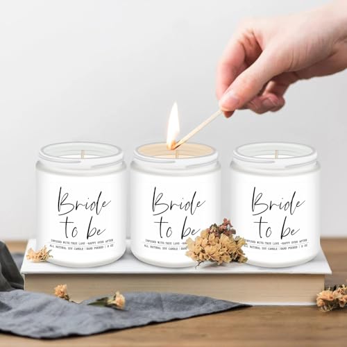 Bride to Be Gifts for Women,Unique Engagement Anniversary Wedding Candles Gift for Her,Bridal Shower Scented Candle for Bride - style: Bride