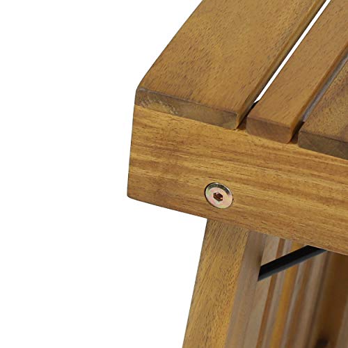 Christopher Knight Home Hilton Outdoor Acacia Wood Folding Side Table, Teak Finish - color: Teak Finish