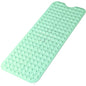 Bathtub and Shower Mats, Extra Long Non-Slip Bath Mat 39 x 16 Inch, Machine Washable Bath Tub Mat with Suction Cups & Drain Holes for Bathroom, Green - color: Green, size: 40" x 16" (Rectangular)