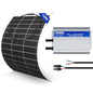 DC HOUSE 12V Solar Panel Kit:130W Flexible Solar Panel + 300W MPPT Boost Charge Controller, 520Wh/Day Generation for 36V/48V/60V Golf Carts,Charge While Driving, Extend Battery Life