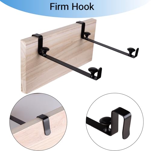 Large Trash Bag Holder for Kitchen Cabinets Doors, Under Sink Plastic Bag Hooks, Stainless Steel Garbage Bag Holder, Kitchen Trash Waste Cans (Black) - color: Black