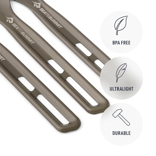 Sea to Summit Frontier Ultralight Cutlery Set, Fork, Spoon and Knife - style: Fork, Spoon, & Knife