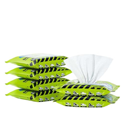 X-SMILE Sneaker Cleaner Wipes, Pre-Moistened Shoe Wipes for White Sneakers, Leather, Canvas & Rubber, Portable - style: 72 Wipes (6 Packs)