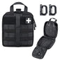 LIVANS 1000D First Aid Bag Empty Medical Ifak Pouch Molle EMT Pouches Rip-Away Tactical Military Trauma Emergency Medic Bag - color: Black(7.1"l X 3.5"w X 8"h)