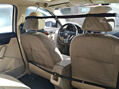 Dog Car Barrier Vehicle Pet Barrier Backseat Mesh Dog Car Divider Net with Adjusting Rope and Hook Suitable for SUV Pickup and Small Car (43in x 23.6in) - size: 43 x 23.6 Inch