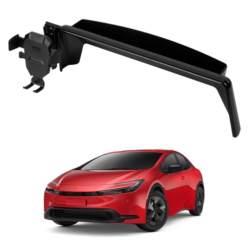 FIILINES Phone Holder for Toyota Prius 2023-2025 (Fit 12.3" Touch Screen), Phone Mount with Dash Organizer for Prius Accessories, 360 Degree Rotation Dash Mount Cell-Phone Holder - size: For Prius 2023-2025