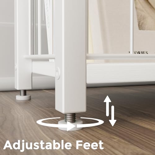 Homleke Narrow Side Tables Set of 2 with Magazine Holder, Skinny End Tables Perfect for Small Spaces, Space-Saving Design for Living Room, Bedroom, or Office, 7.1" D x 16.9" W x 23.6" H, White - color: White - Standard