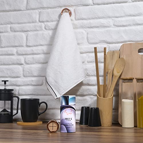 HEFA Modern Elegant 4 Pack Towel Hooks, Rose Gold, Plastic, Wall Mount, 2 Pounds Max Weight, Kitchen, Bathroom - color: Rose Gold, size: 4 Pack