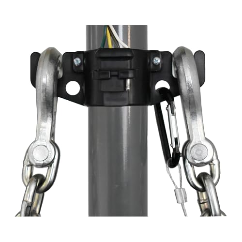 GR Innovations HitchBoss 4-Way - Towing Organizer for Manual/Electric 2” & 2 ¼” Trailer Hitch - Easy Install RV Accessories - Side Hooks, Cable & Harness Holder - Durable Polypropylene, Made in USA - size: 4 Way