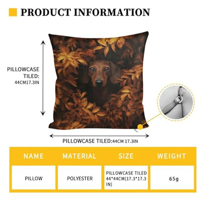 Dachshund Fallen Leaves RV Dinette Cushion Covers Wear-Resistan Camper Cushion Slipcover Elastic 2 Seat Sofa Chair Covers 1 Backrest Cover 1 Bench Cover and 1 Pillowcase - color: Dachshund Fallen Leaves