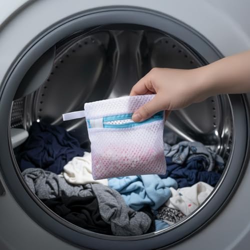 5 Pcs Anti-Sticking Laundry Pod Storage Bag Portable Laundry Pods Dissolution Protection Bag Scent Beads Bags Small Foldable Mesh Laundrys Durable Storage Bags for Pods Scented Beads
