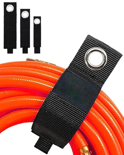 3Pack Storage Heavy-Duty Straps, Loop Extension Cord Organizer Hanger, Cord Wrap, Cable Straps for Cables, Hoses, Rope for Home, RV and Garage Storage and Organization DJA18-18