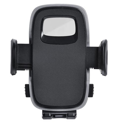 Universal 17mm Ball Mount Phone Holder Clamp for Car Mount Replace [Dual Head Screen Phone Holder Clip Head Accessory] - color: Black