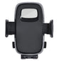 Universal 17mm Ball Mount Phone Holder Clamp for Car Mount Replace [Dual Head Screen Phone Holder Clip Head Accessory] - color: Black