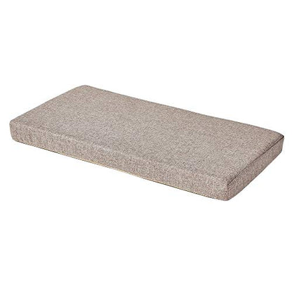 Khaki Bench seat Chair Pads Non-Slip Rubber Back Indoor Swing /Settee Cushion 40'' x 18'' x 2'' (101.6 x 45.7 x 5.08cm) - color: Khaki, size: 40"x18"x2"