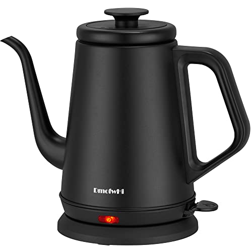 DmofwHi Gooseneck Electric Kettle(1.0L),1000W Electric Tea Kettle of 304 Stainless Steel,Auto Shut off,Water Kettle for Coffee and Tea -Matte Black - color: MATTE BLACK