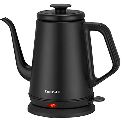 DmofwHi Gooseneck Electric Kettle(1.0L),1000W Electric Tea Kettle of 304 Stainless Steel,Auto Shut off,Water Kettle for Coffee and Tea -Matte Black - color: MATTE BLACK