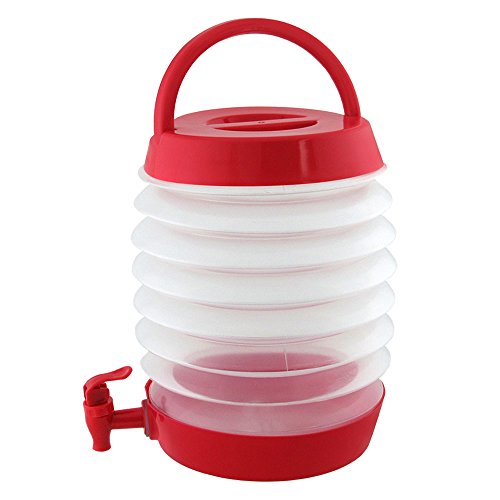 Collapsible Beverage Dispenser Good for Picnics Parties Etc. Holds Over One Gallon