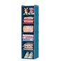 MAX Houser 6-Shelf Hanging Closet Organizer, Hanging Storage Shelves with 2 Sturdy Hooks Space-Saving for Bedroom, Foldable (Blue) - color: Blue