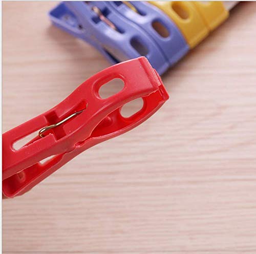 Small Plastic Laundry Clothespins Wide Open Drying Rack Clothes Pins Blanket Sheets Towel Clips Clothing Clamps 24 Pack - color: 2.7inch Plastic Clothespins 24pcs