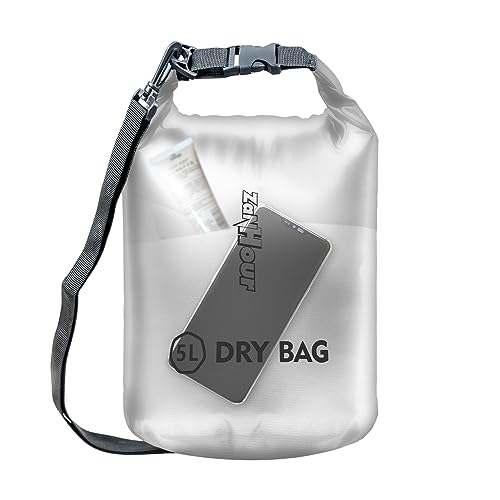 Waterproof Dry Bag - Roll Top Transparent Storage Bag,2L/5L/10L/20L,Suitable for Traveling, Swimming, Kayaking, Camping, Fishing, Rainy Day Trips - color: White, size: 20L