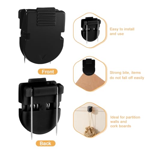 Molain 20PCS Cubicle Clips, Fabric Panel Cubicle Accessories Plastic Clips | Wall Clip, Plastic Fabric Clips, for Hanging Notes, Photos, Memos, Data Cables