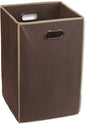 Simple Houseware Foldable Closet Laundry Hamper Basket, Brown - color: Brown