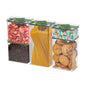 5-Piece SAN Airtight Pantry Storage Container Set, Leakproof Twist-Lock Lids, BPA-Free Stackable Canisters for Sugar, Flour, Pasta, Cereal & Snacks (0.8qt, 1.9qt ×2, 3qt, 4qt) - color: Green