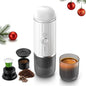 i Cafilas Portable Espresso Machine Self-Heating | Battery Powered Coffee Maker for Camping without Electricity| 2-in-1 Ground Coffee&NS Capsule|19 Bar| USB-C Fast Charge| White Coffee Maker for Car - color: White 03